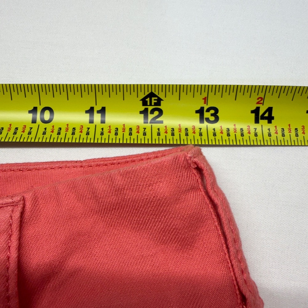 Maeve Colette Linen Blend Pants 25 Coral High Rise Wide Leg Crop Anthropologie - Picture 5 of 10